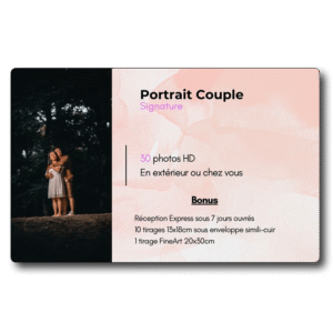 Carte Cadeau – Couple – Pack "Signature"